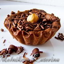Рецепт Шоколадных тарталеток с кофейно-шоколадным кремом