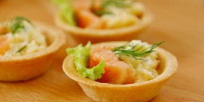 Рецепт тарталеток с копченой рыбой