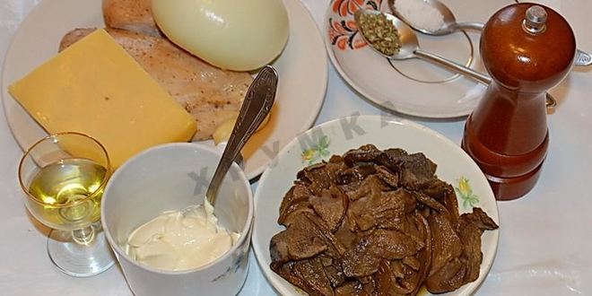 Рецепт тарталеток с курицей и грибами
