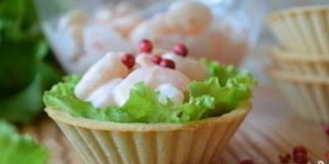 Рецепт тарталеток с морепродуктами