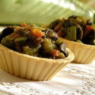 Рецепт Тарталеток с начинкой из овощей и грибов