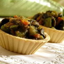 Рецепт Тарталеток с начинкой из овощей и грибов