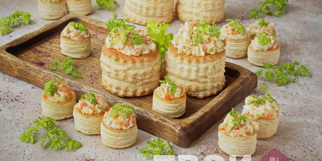 Рецепт тарталеток с рыбой