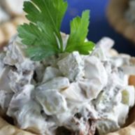 Рецепт Тарталеток с салатом из говядины и грибов в мультиварке