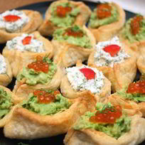 Рецепт Тарталеток с сыром и чесноком