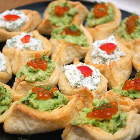 Рецепт Тарталеток с сыром и чесноком