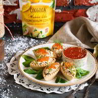 Рецепт Тарталеток с тунцом и красной икрой