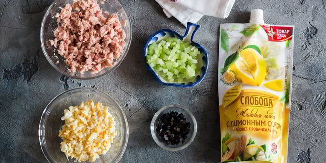 Рецепт тарталеток с тунцом и красной икрой