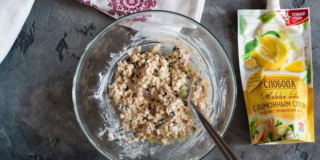 Рецепт тарталеток с тунцом и красной икрой