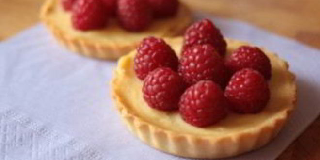 Рецепт тарталеток с заварным кремом и ягодами