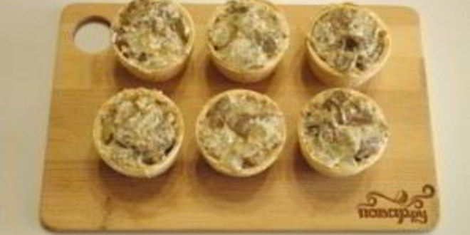 Рецепт жульена в тарталетках