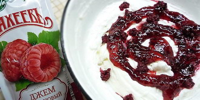 Рецепт малинова-сметанного тарт