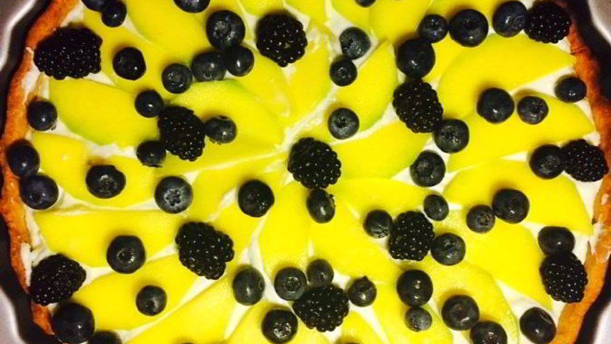 Рецепт мангового тарта с маскарпоне