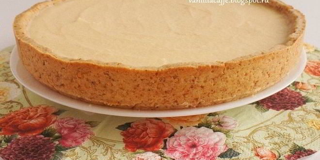 Рецепт миндального тарта с грейпфрутовым кремом, белым шоколадом и маскарпоне