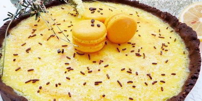 Рецепт шоколадна-лимонного тарт