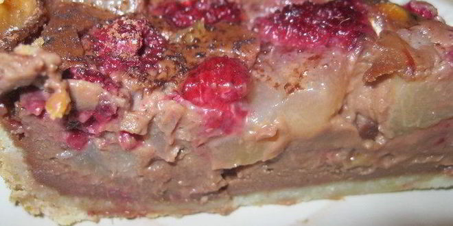 Рецепт тарта малиново-грушевый перезвон