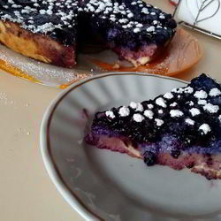 Рецепт Тарта с черникой и нежным кремом в мультиварке