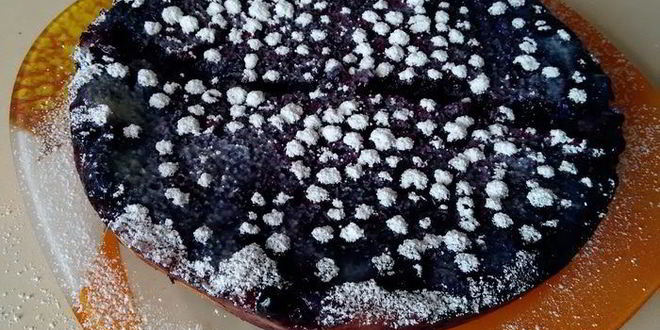 Рецепт тарта с черникой и нежным кремом в мультиварке