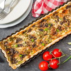 Рецепт Тарта с грибами и сыром