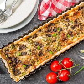 Рецепт Тарта с грибами и сыром