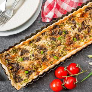 Рецепт Тарта с грибами и сыром