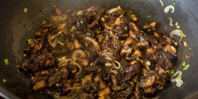 Рецепт тарта с грибами и сыром