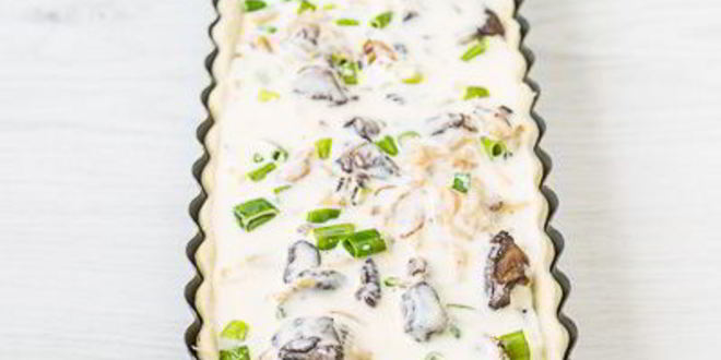 Рецепт тарта с грибами и сыром