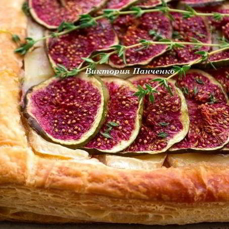 Рецепт Тарта с инжиром и сыром бри