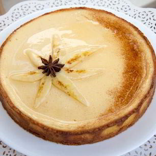 Рецепт Тарта с карамелизированными бананами и йогуртовым кремом