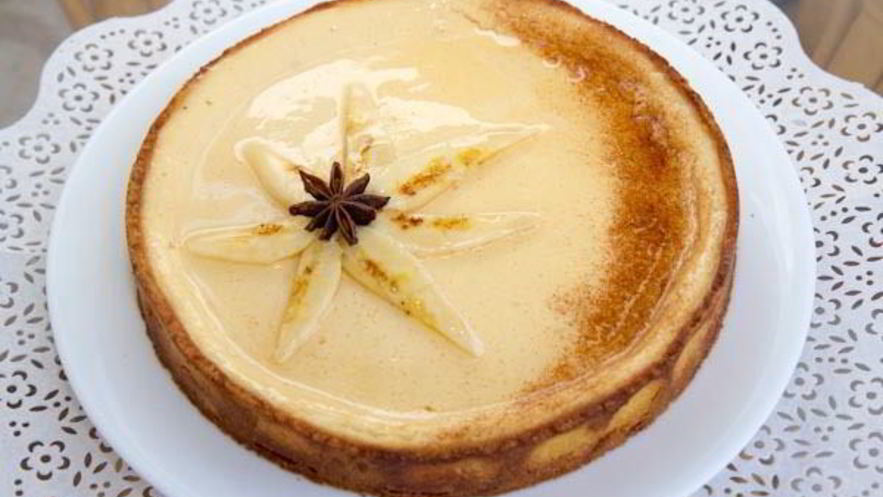 Рецепт тарта с карамелизированными бананами и йогуртовым кремом