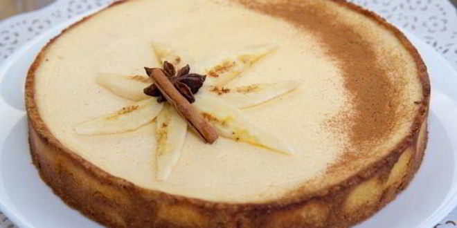 Рецепт тарта с карамелизированными бананами и йогуртовым кремом