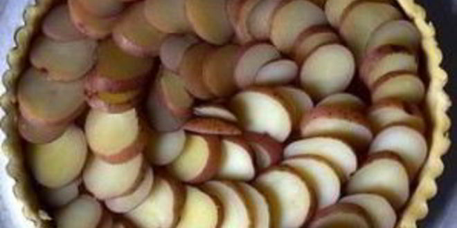 Рецепт тарта с картофелем и голубым сыром