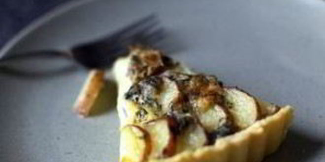 Рецепт тарта с картофелем и голубым сыром