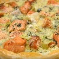 Рецепт Тарта с кижучем и базиликом