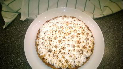 Рецепт Тарта с лимонным кремом и меренгой