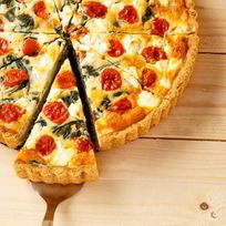 Рецепт Тарта с помидорами и козьим сыром