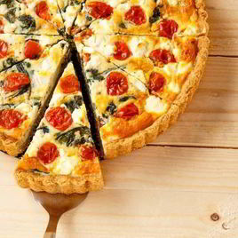 Рецепт Тарта с помидорами и козьим сыром