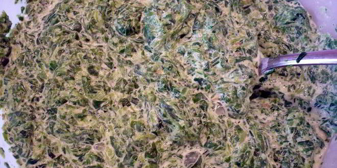 Рецепт тарта с семгой и шпинатом цветы за окном