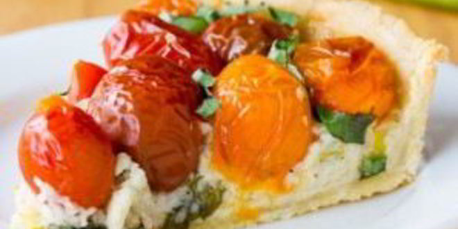 Рецепт тарта с сыром и томатами