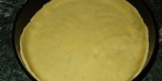 Рецепт тарта с творогом и малиной