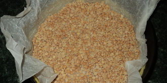 Рецепт тарта с творогом и малиной