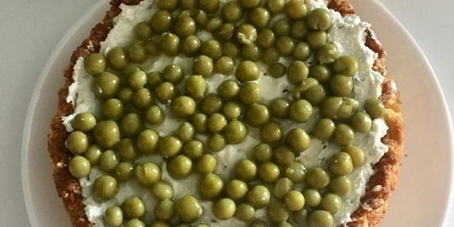 Рецепт тарта с творогом, овощами и зеленью