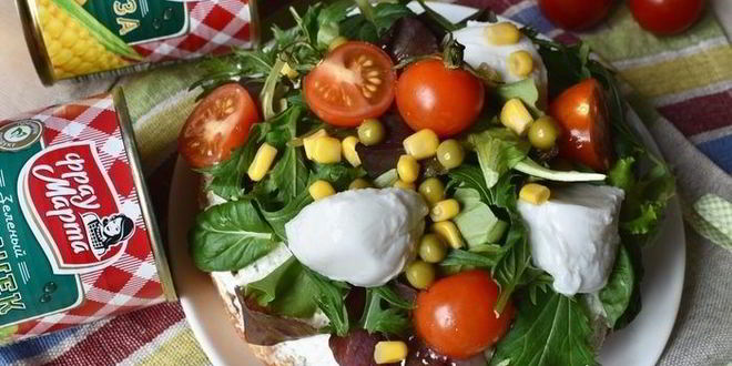 Рецепт тарта с творогом, овощами и зеленью