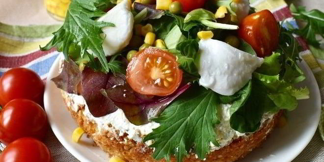 Рецепт тарта с творогом, овощами и зеленью