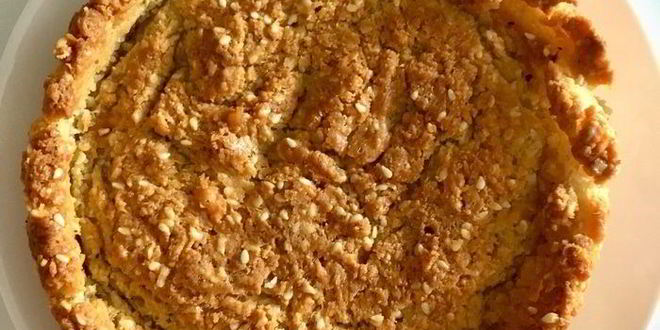 Рецепт тарта с творогом, овощами и зеленью