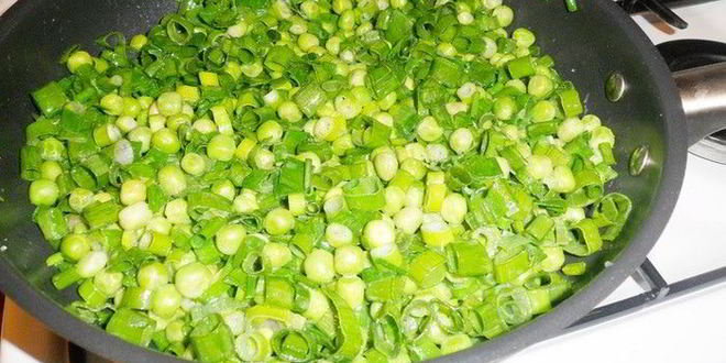 Рецепт тарта с зеленым горошком