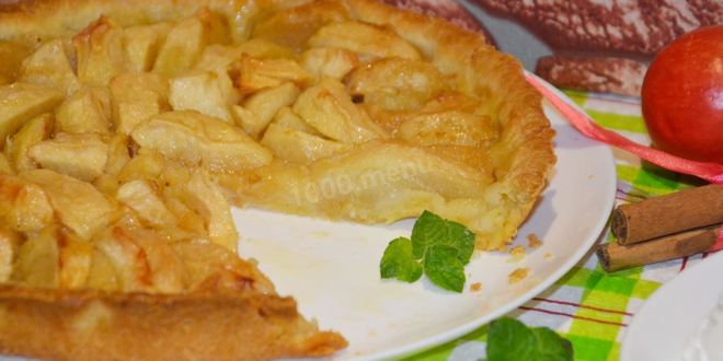 Рецепт яблочного тарта из яблок