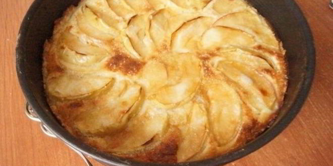 Рецепт яблочного тарта с ванильным кремом