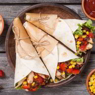 Рецепт Тортильи по-мексикански с кукурузой и фасолью