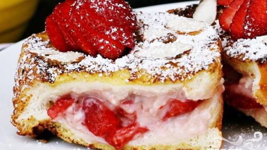 Рецепт французских тостов с фруктовой начинкой